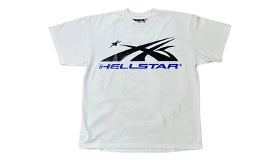 Hellstar Sport Logo Gel T- Shirt (white/blue)