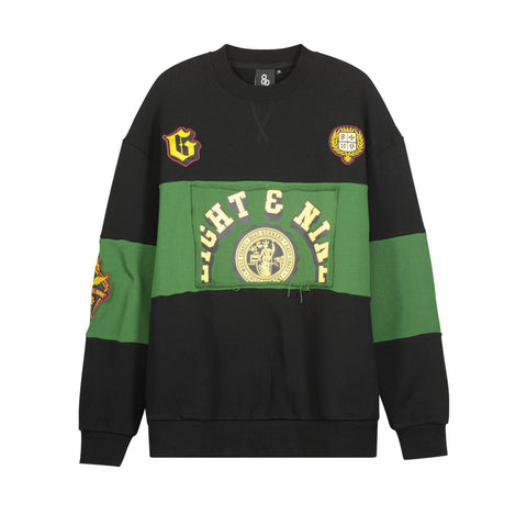 Knocks Varsity Black Crewneck Sweatshirt