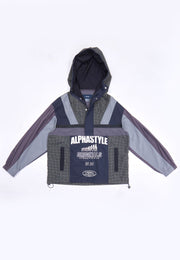 Alphastyle Hooded Anorak Black