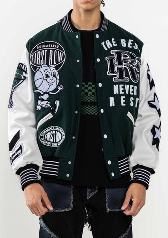 First Row The Best Never Rest Championship Varsity Jacket