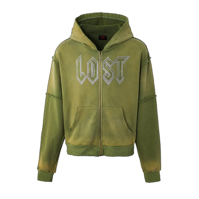 Lost Intricacy - Green Washed Hoody Set