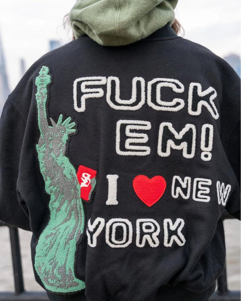 Supreme Tourist Varsity Jacket I Love New York – Unknownclothing.us