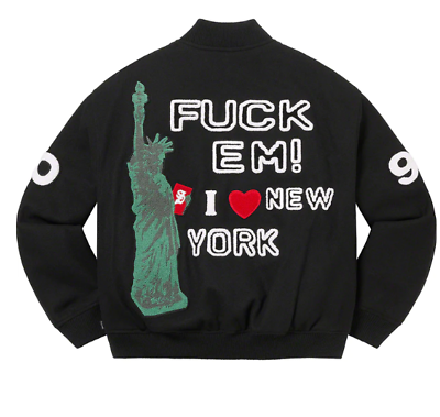 Supreme Tourist Varsity Jacket I Love New York