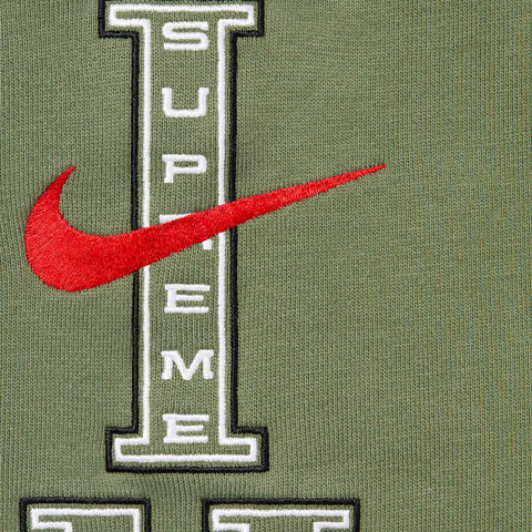 Supreme x Nike SS24  Hoodie Olive
