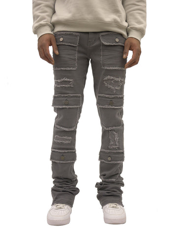 Doctrine Super Stacked Jeans Savant Grey