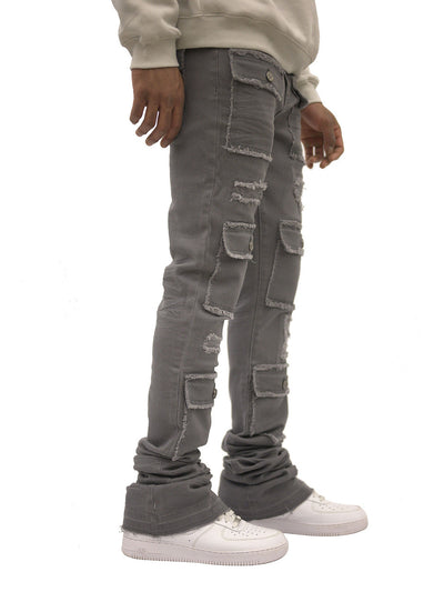 Doctrine Super Stacked Jeans Savant Grey