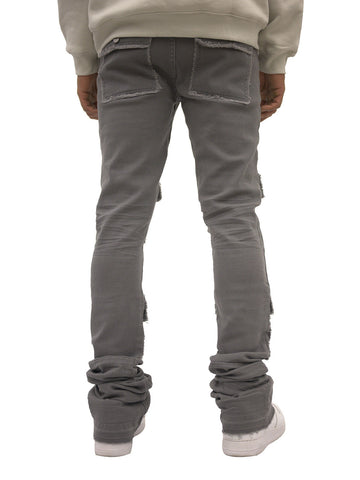Doctrine Super Stacked Jeans Savant Grey